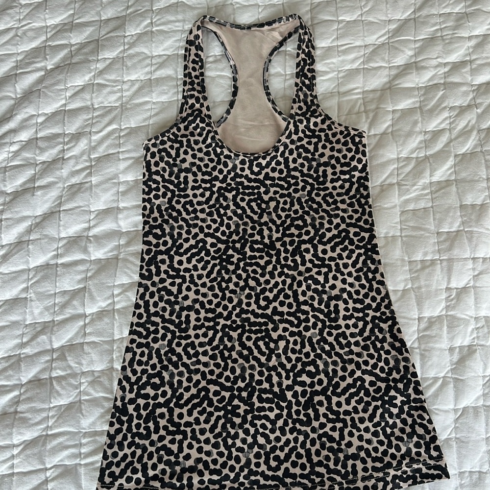 Lululemon Cool Racerback - 4 - Ace Spot Grain Black